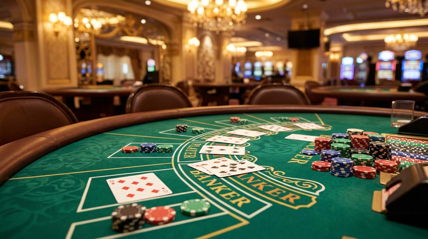 Baccarat: pravidlá, tretia karta a výhoda kasína pri stávkach Hráč, Bankár a Remíza